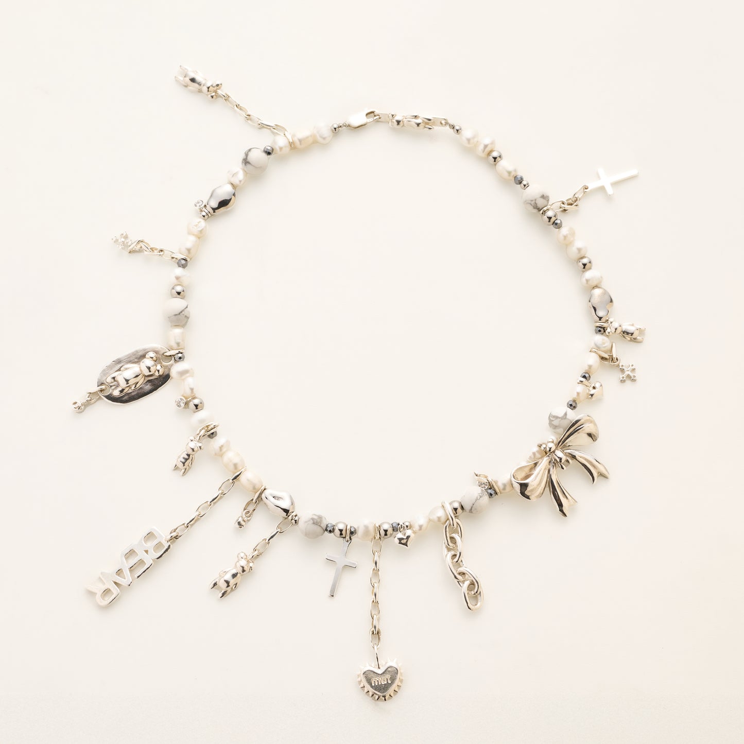 pearl combination necklace