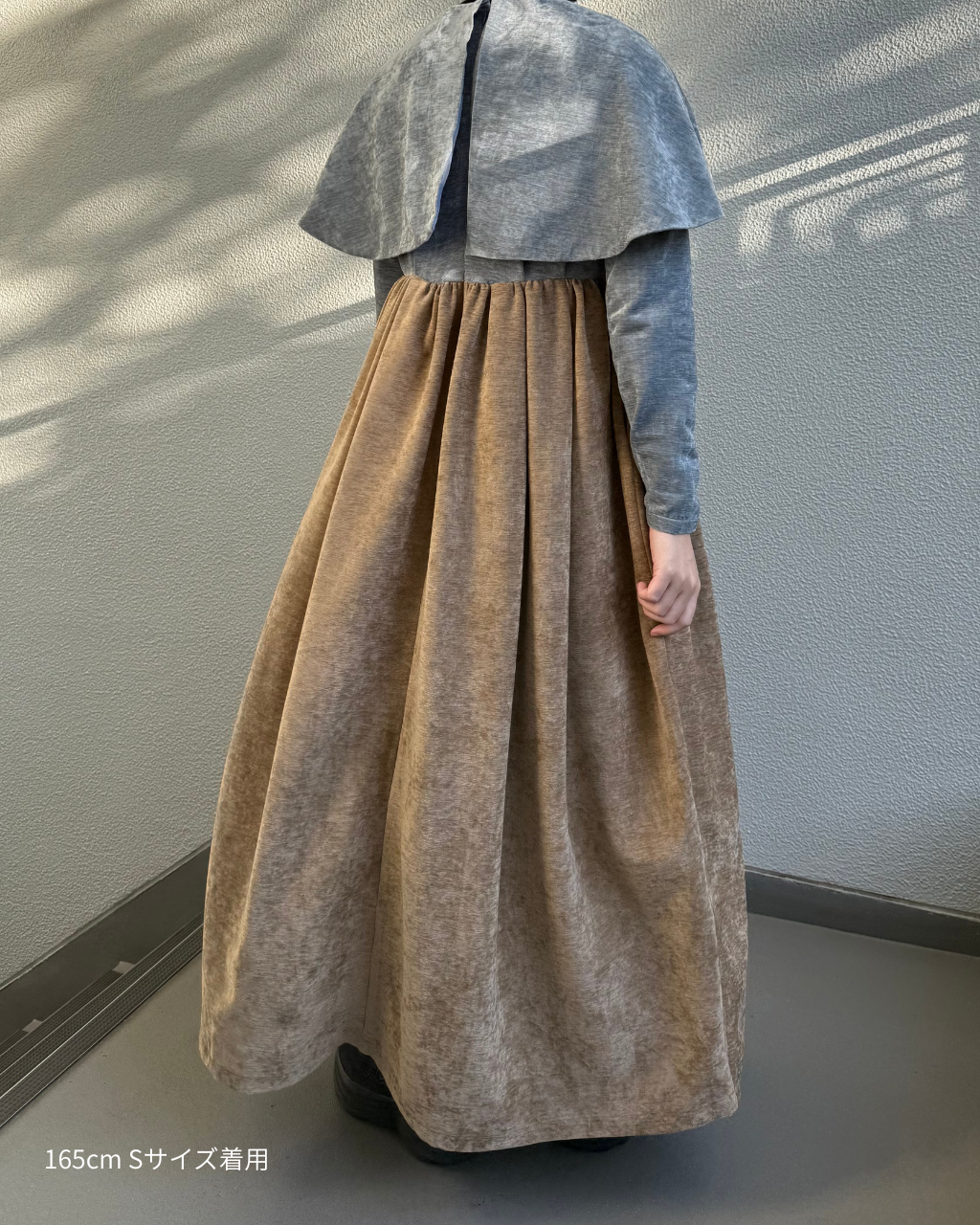 beroa dual onepiece - blue × beige