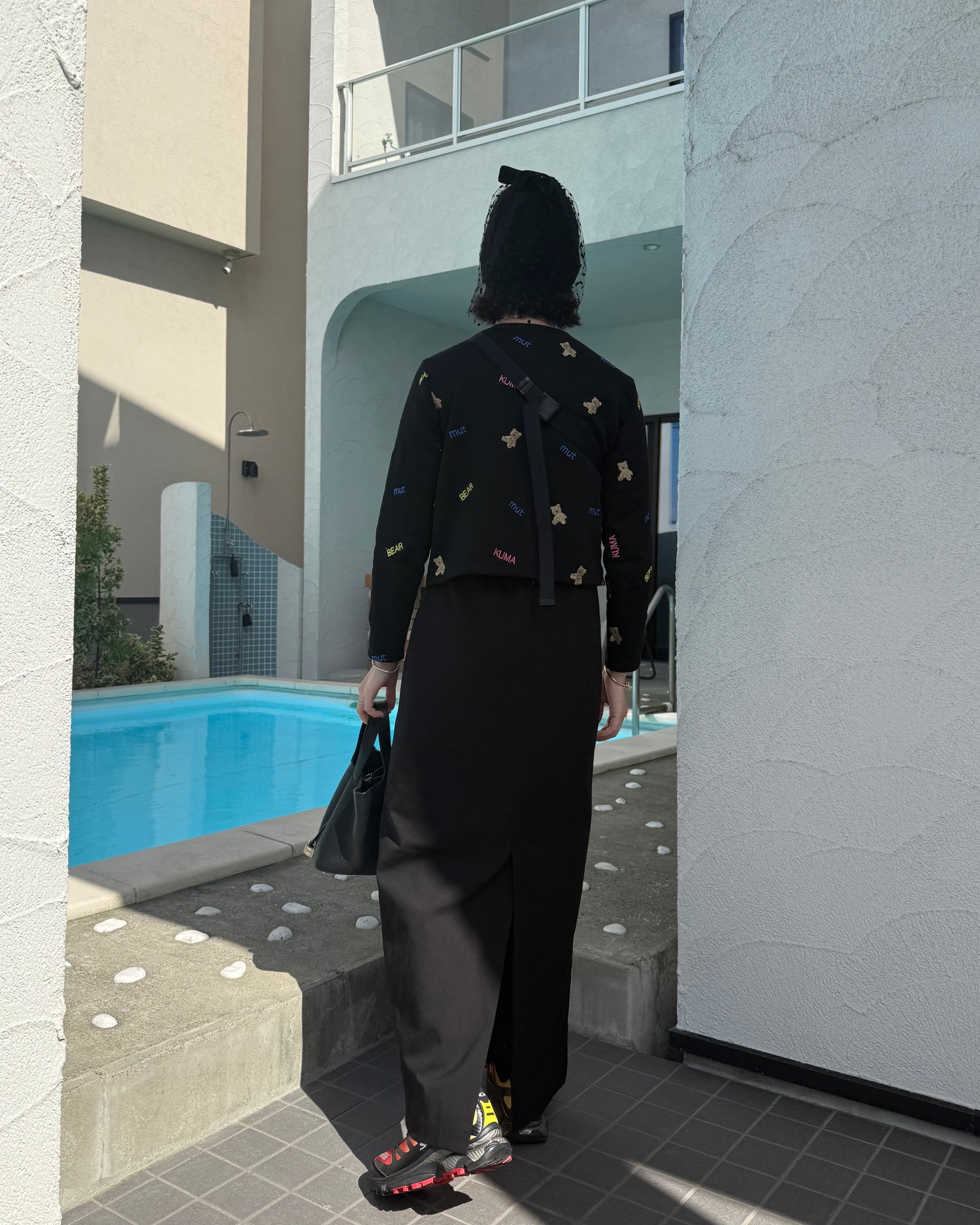 kuma embroiery cardigan