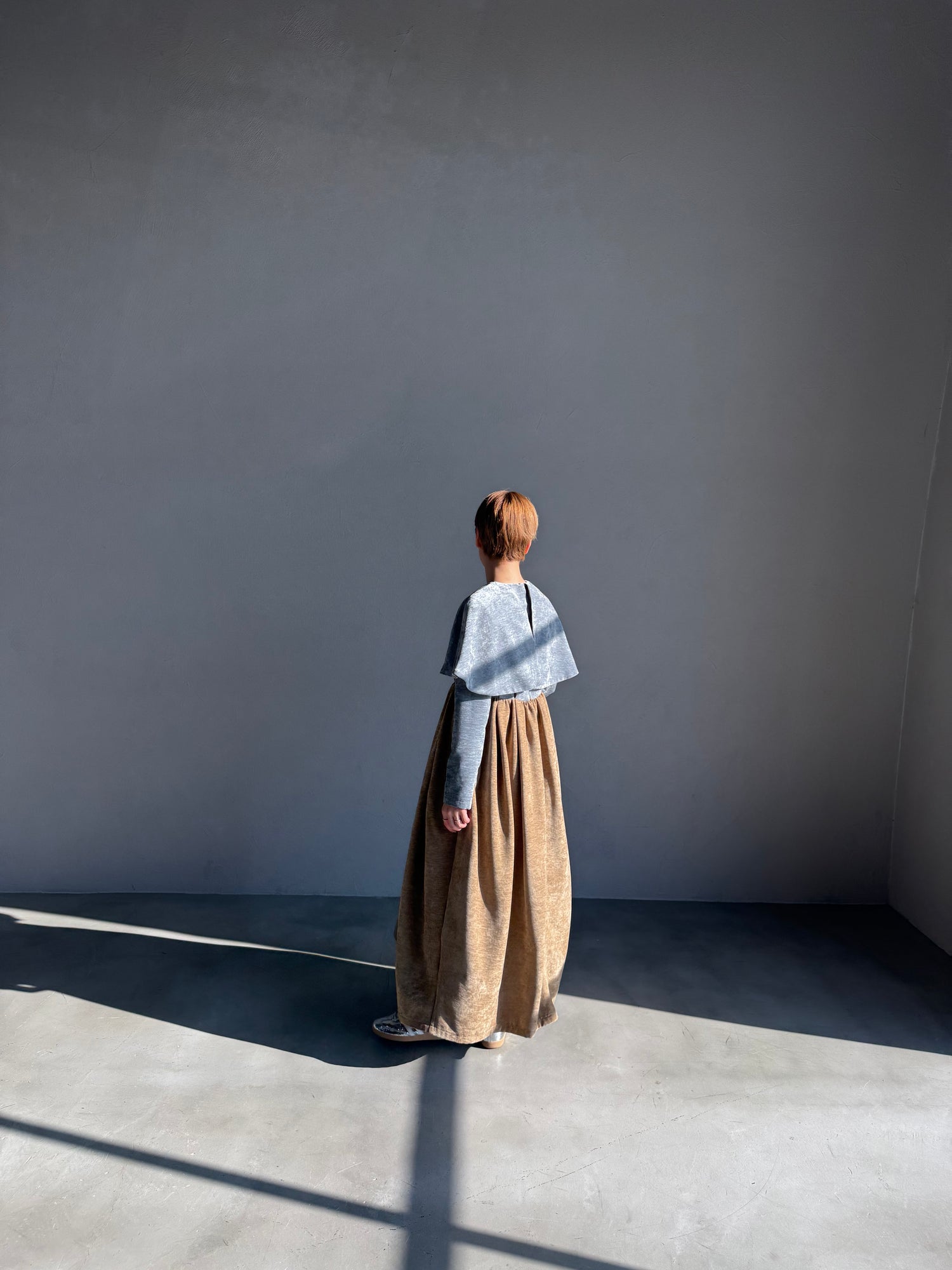 beroa dual onepiece - blue × beige