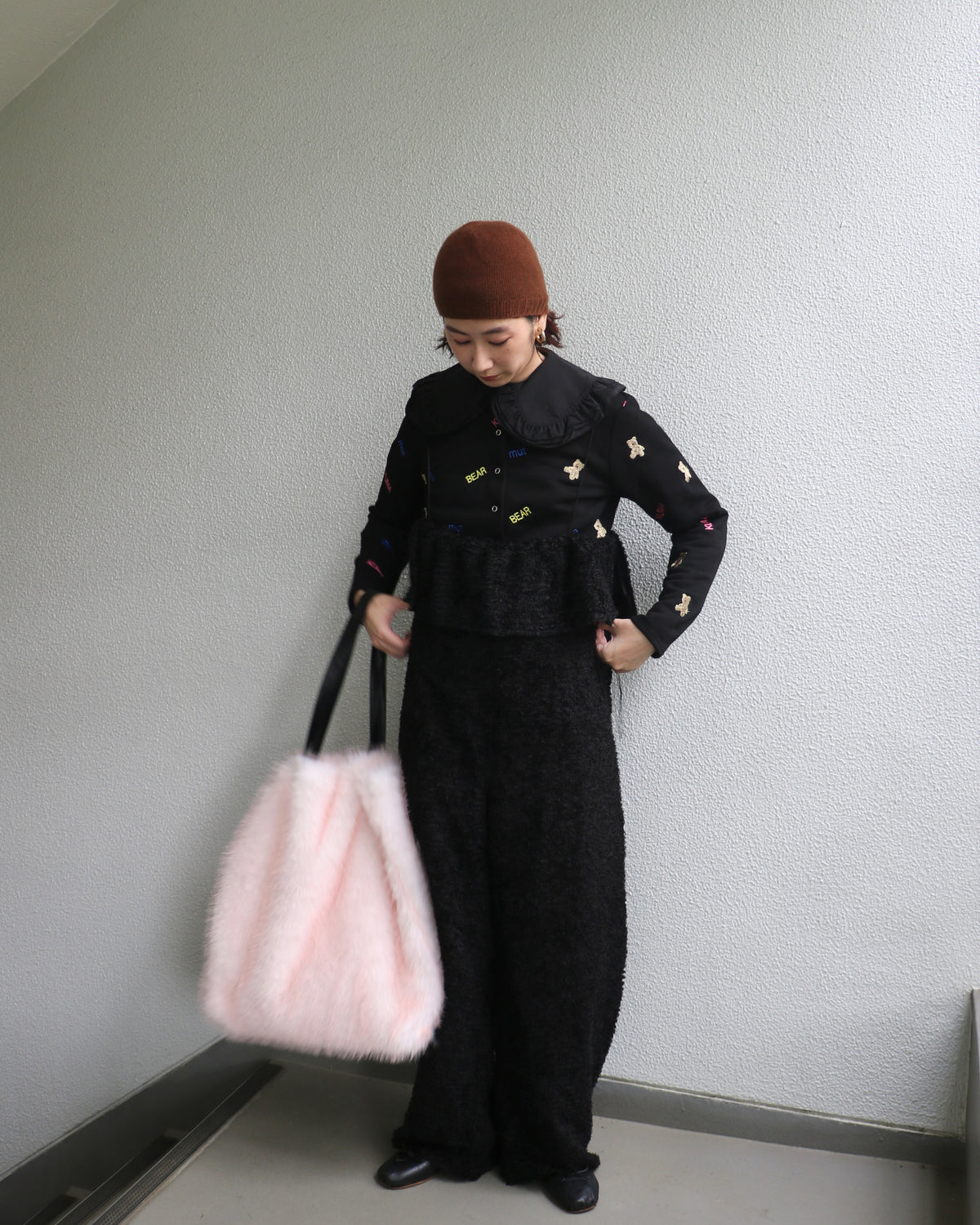 kuma embroiery cardigan