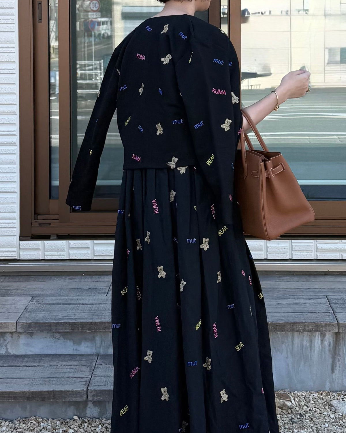 kuma embroiery cardigan