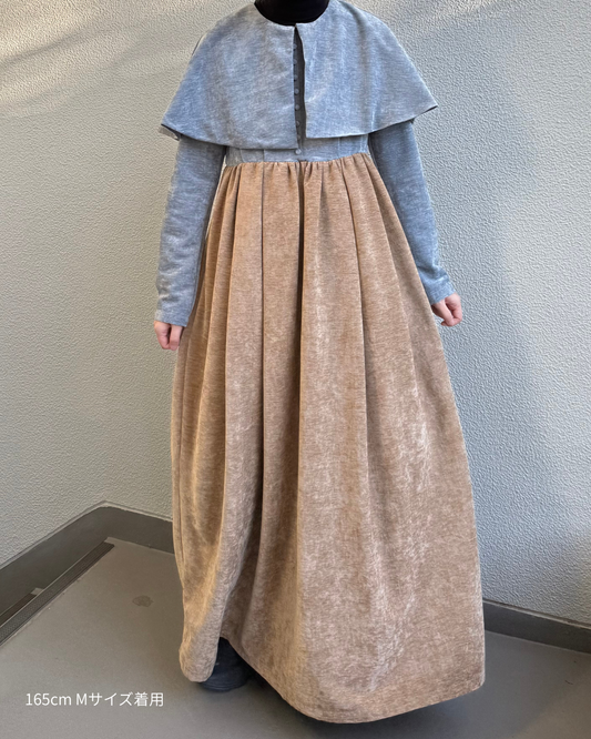 beroa dual onepiece - blue × beige