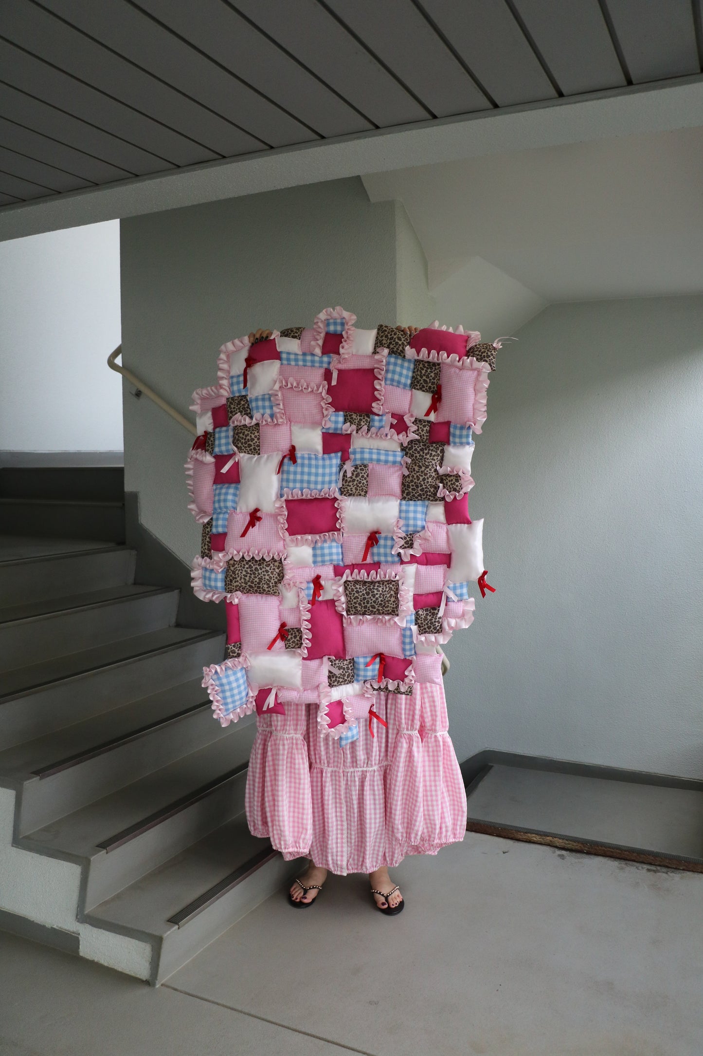 frill patchwork mulchket - small