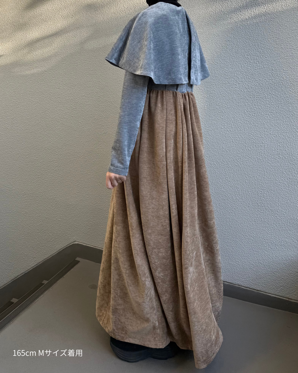 beroa dual onepiece - blue × beige