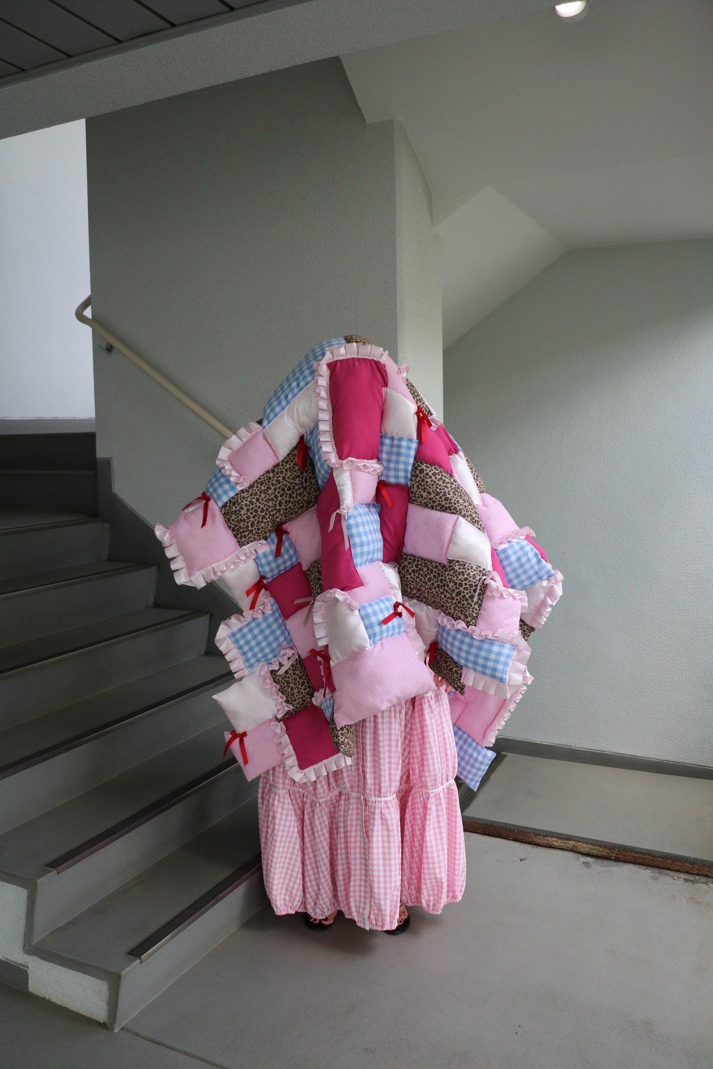 frill patchwork mulchket - large