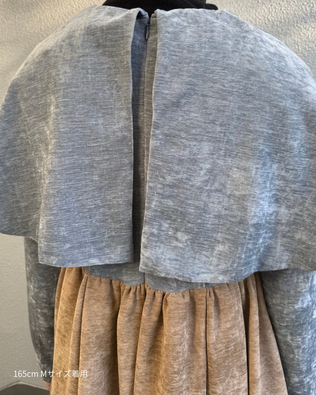 beroa dual onepiece - blue × beige