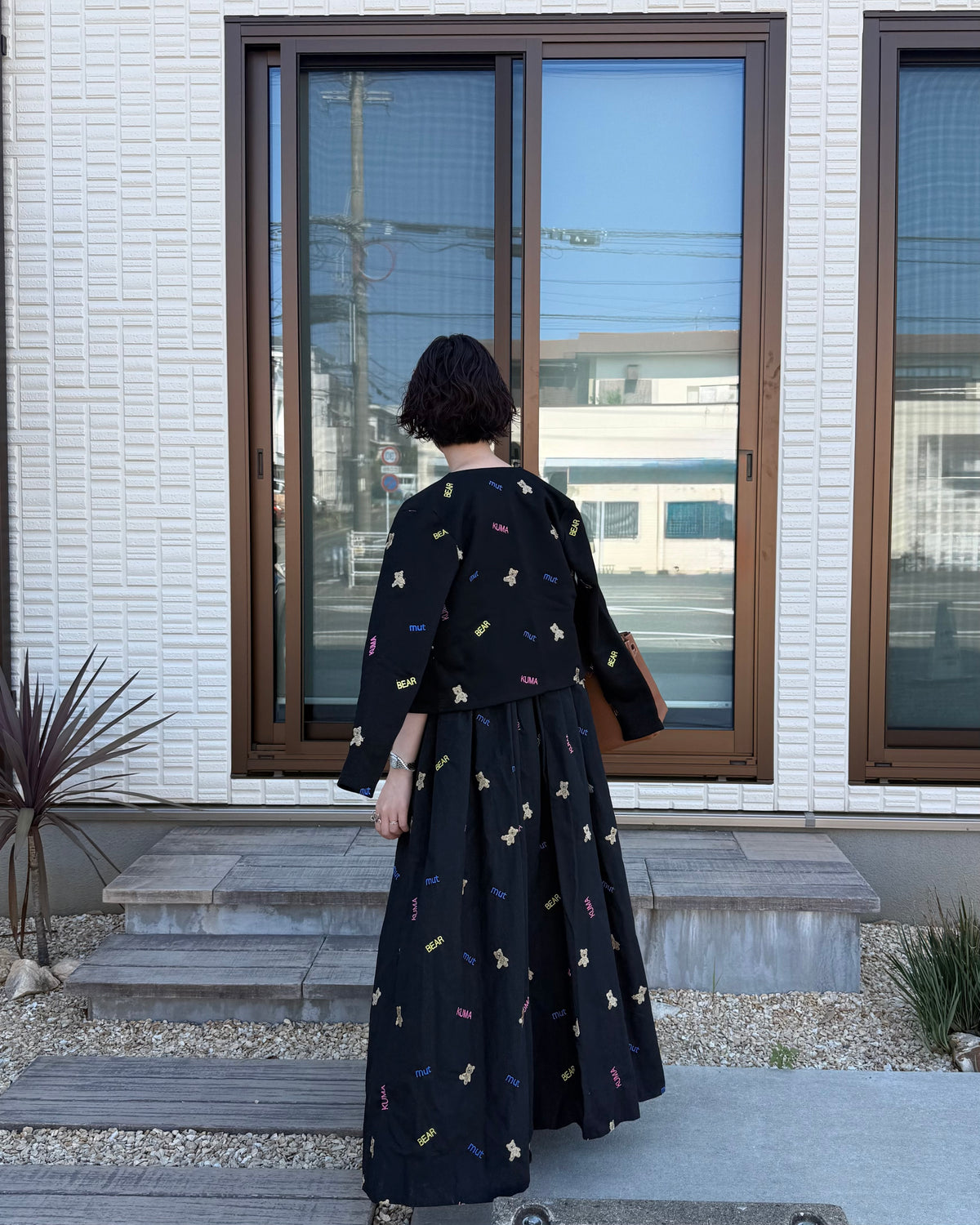 kuma embroiery cardigan