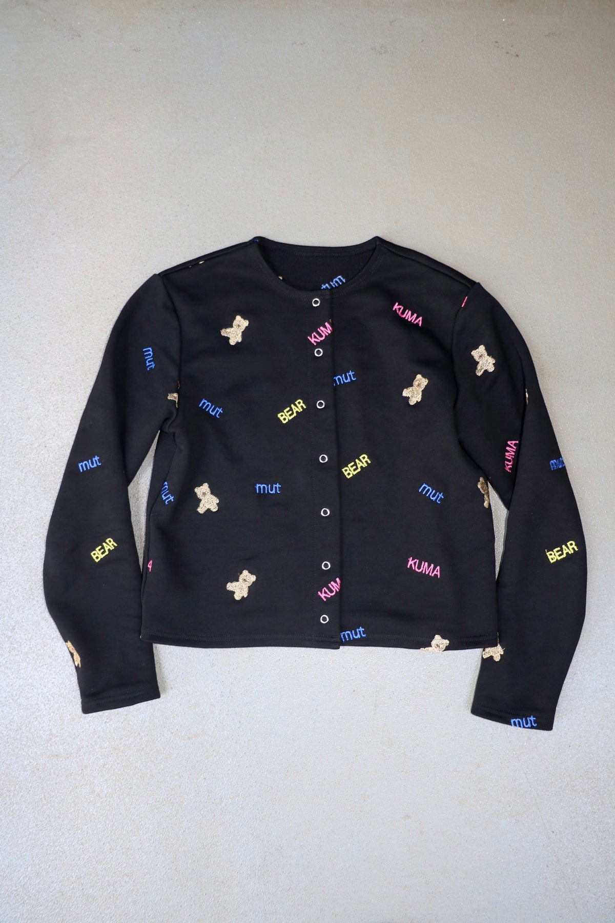 kuma embroiery cardigan