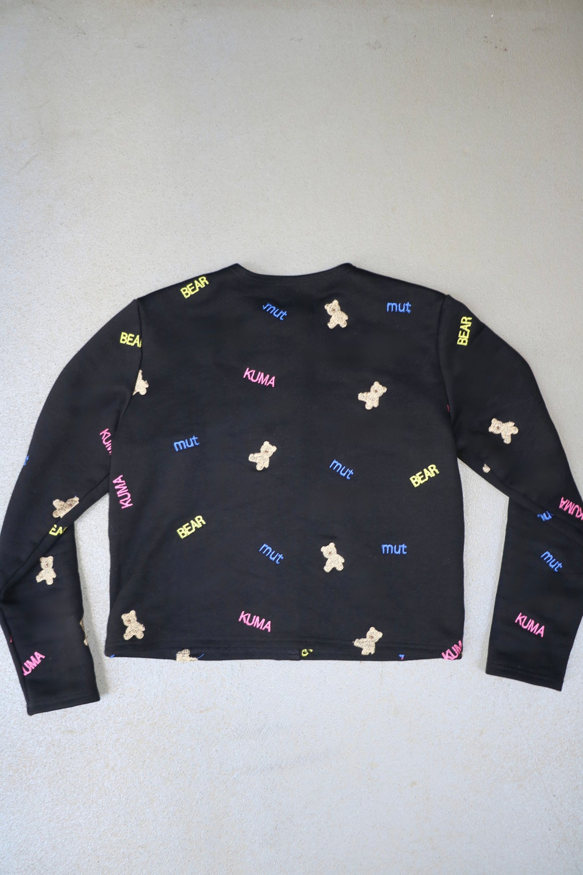 kuma embroiery cardigan