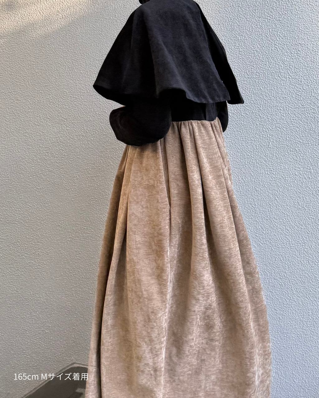 【預購】格紋拼布洋裝 – 白 × 黑