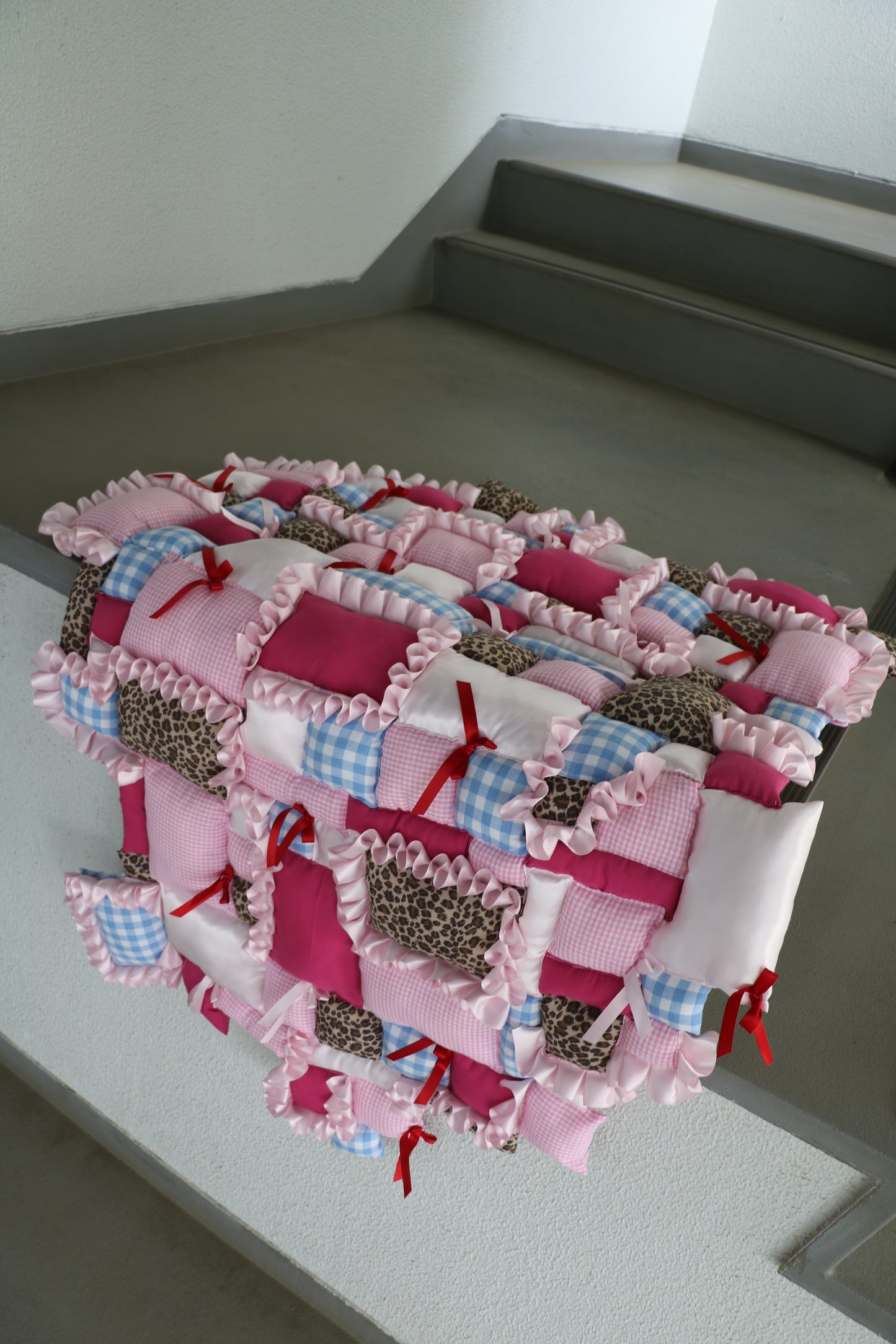 frill patchwork mulchket - small