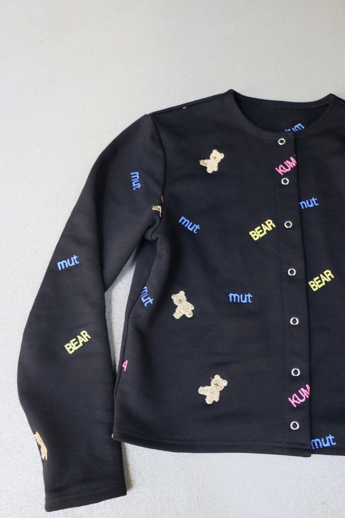 kuma embroiery cardigan