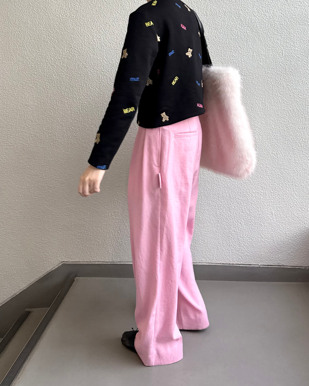 kuma embroiery cardigan