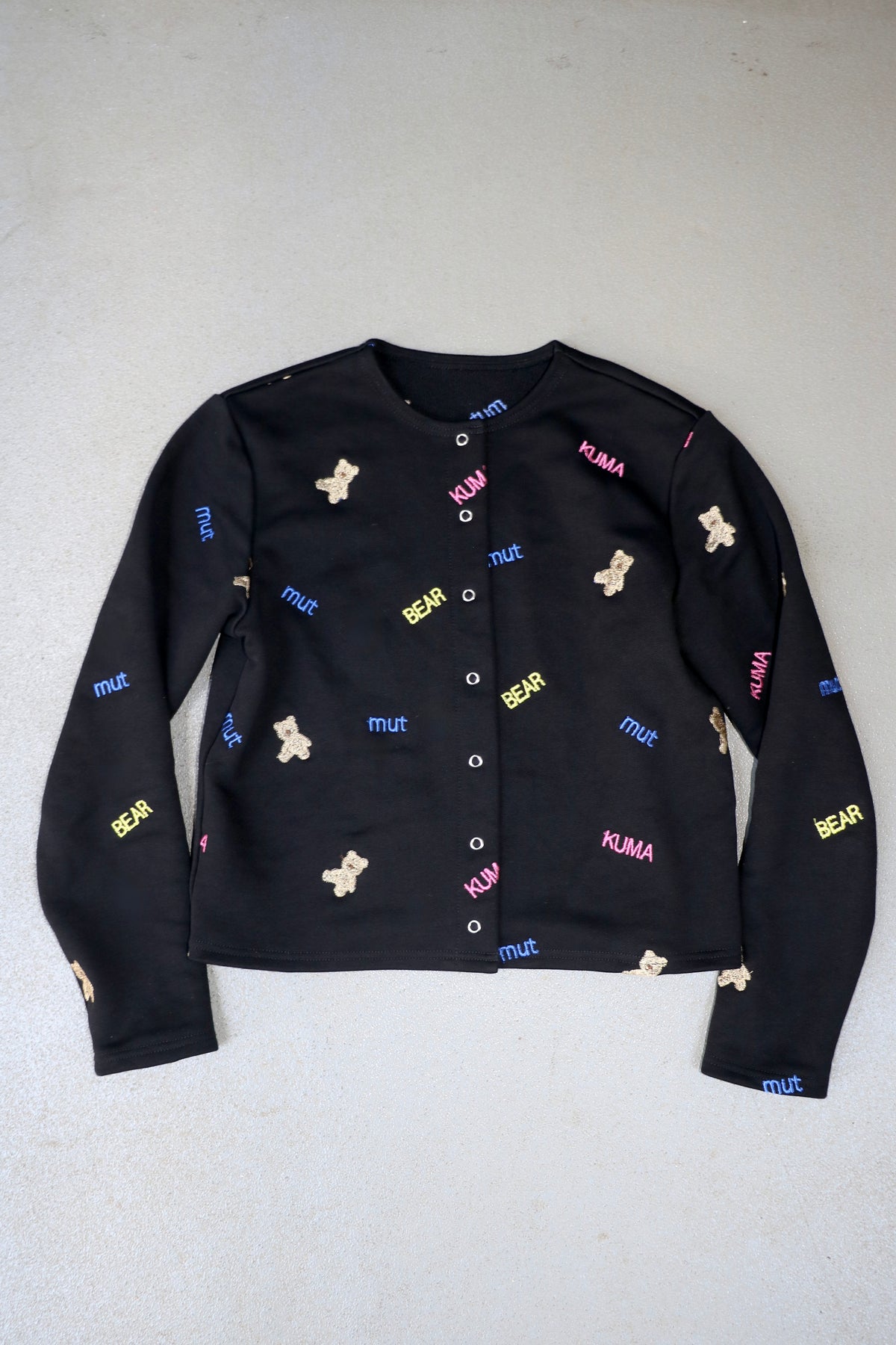 kuma embroiery cardigan