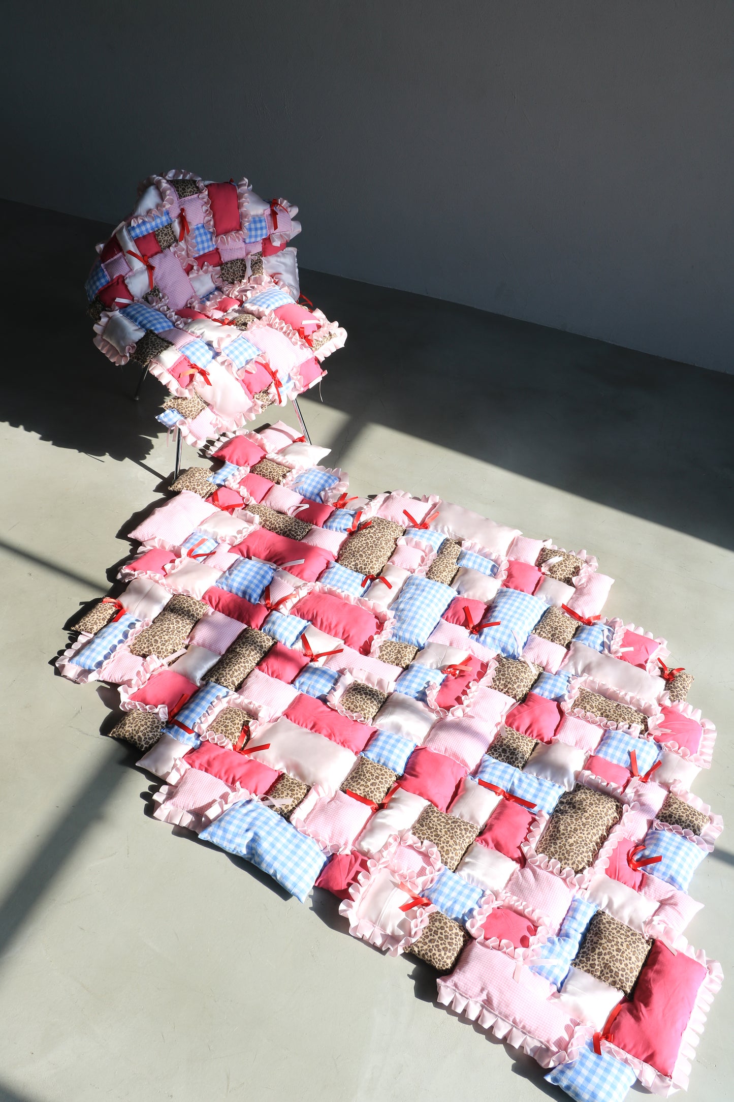 frill patchwork mulchket - large