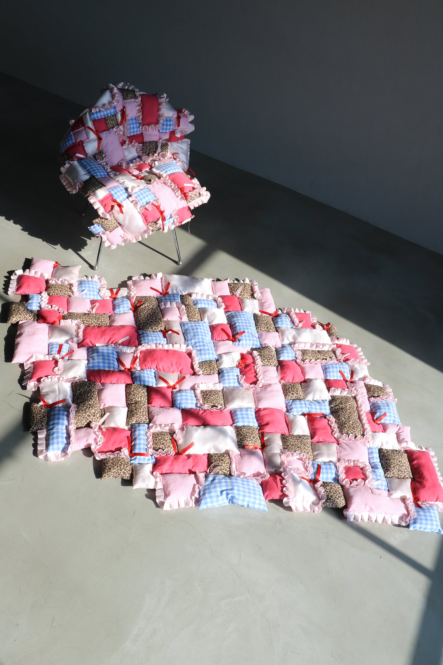 frill patchwork mulchket - small