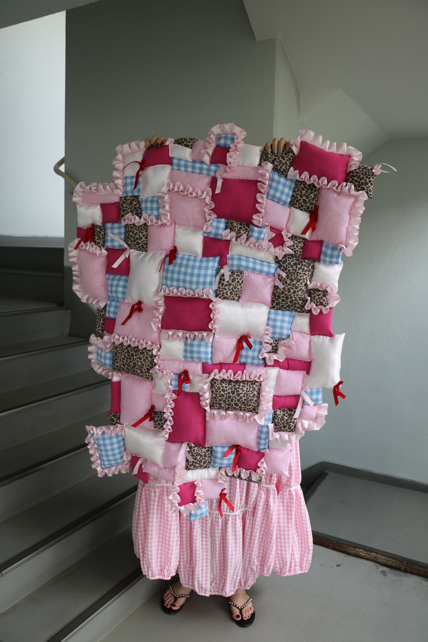 frill patchwork mulchket - small