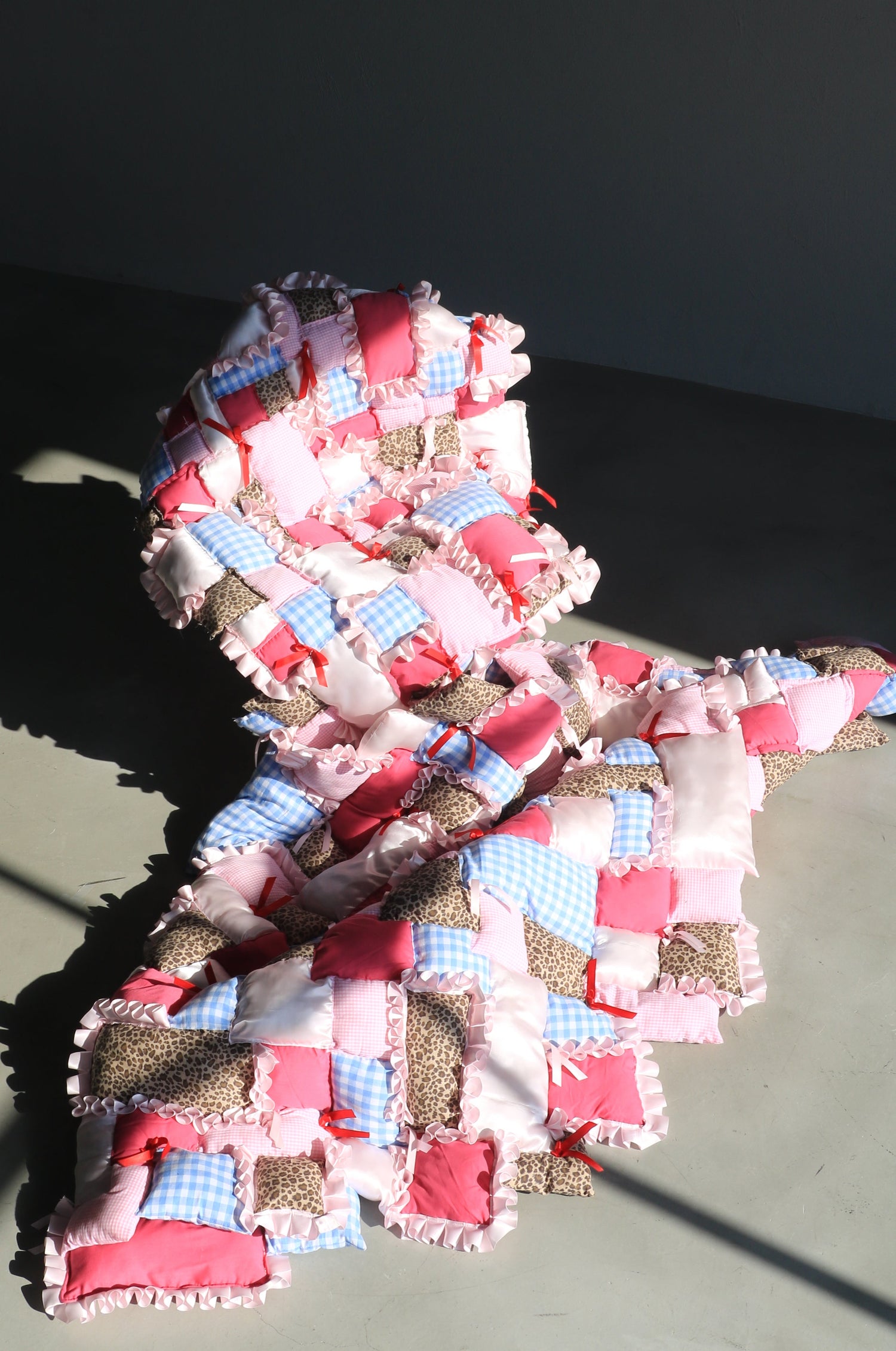 frill patchwork mulchket - large