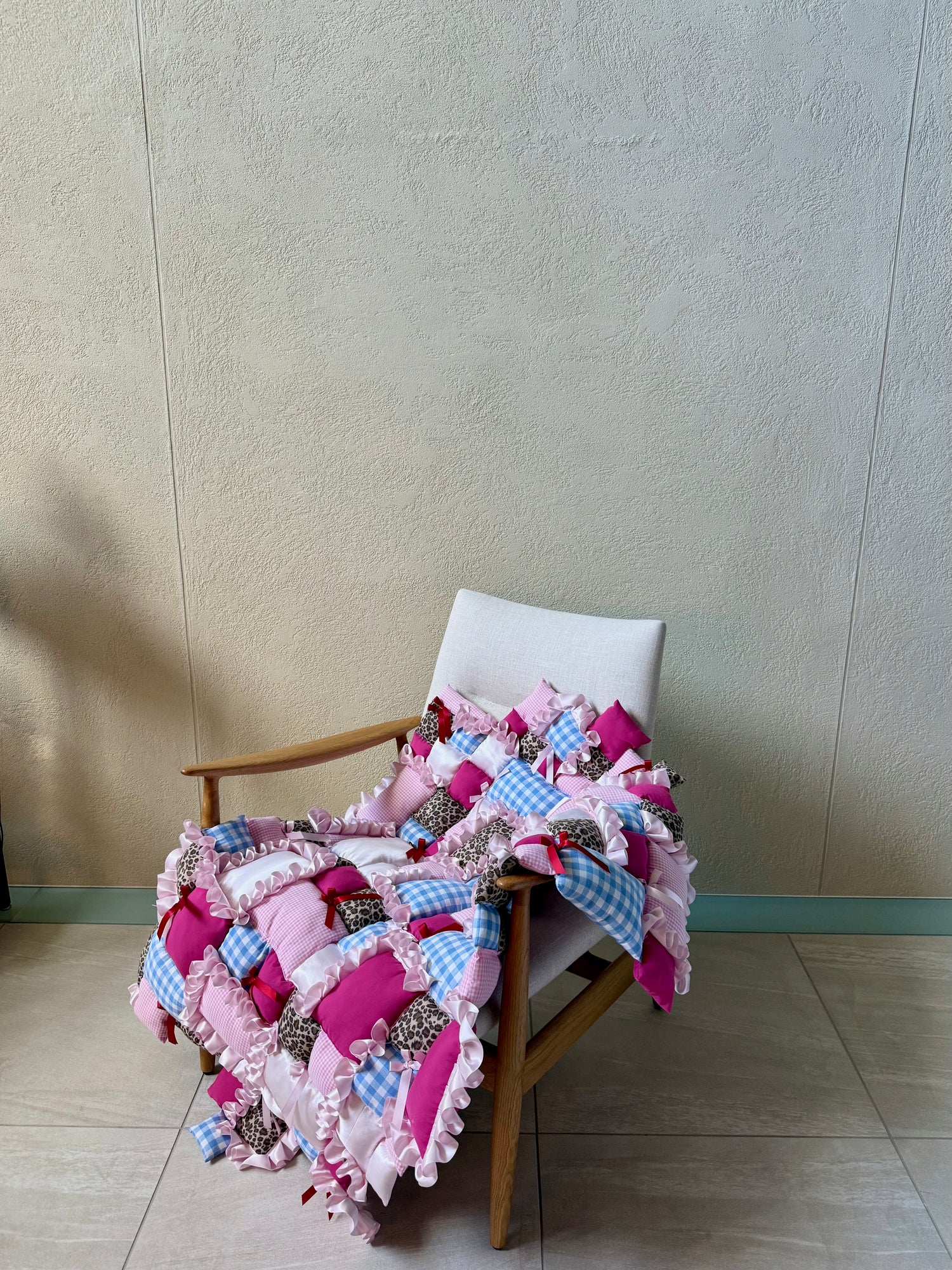 frill patchwork mulchket - small