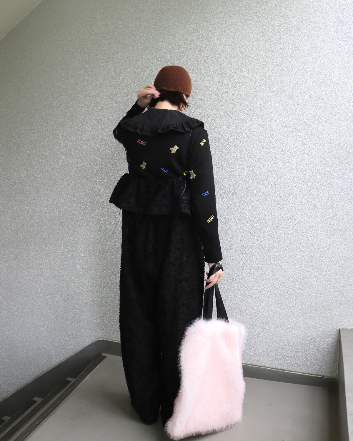 kuma embroiery cardigan