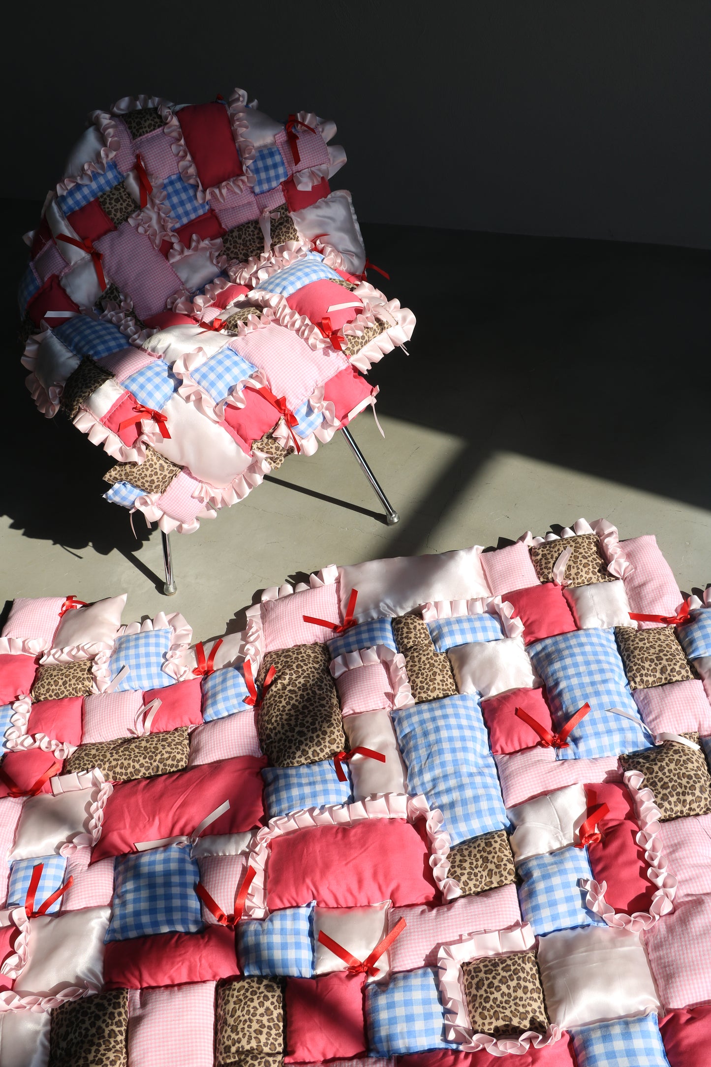 frill patchwork mulchket - small