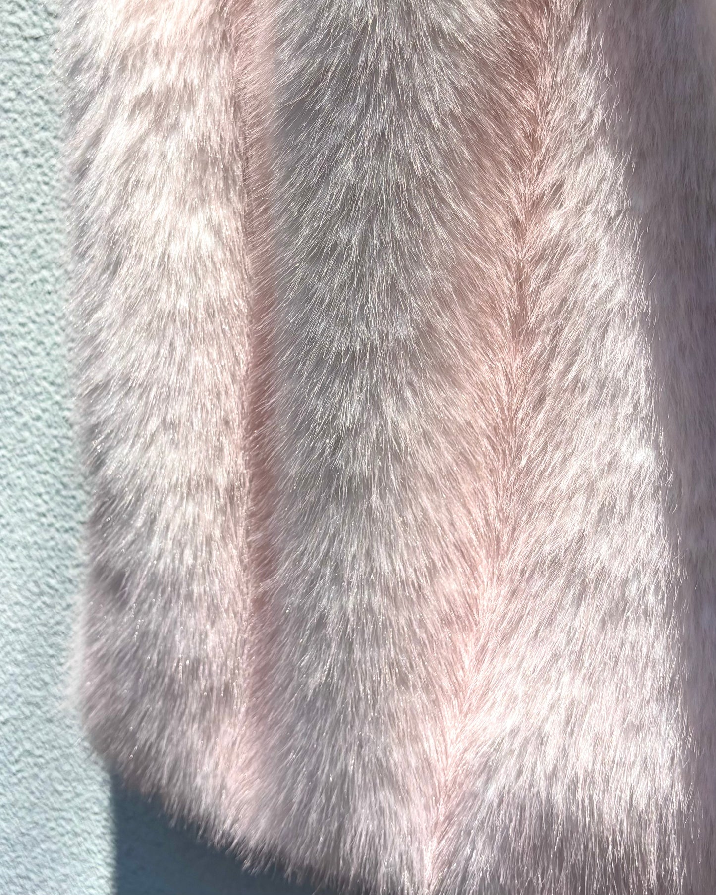 reversible kuma fur bag - pink