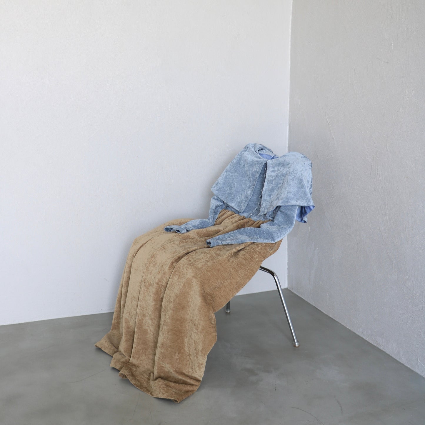 beroa dual onepiece - blue × beige