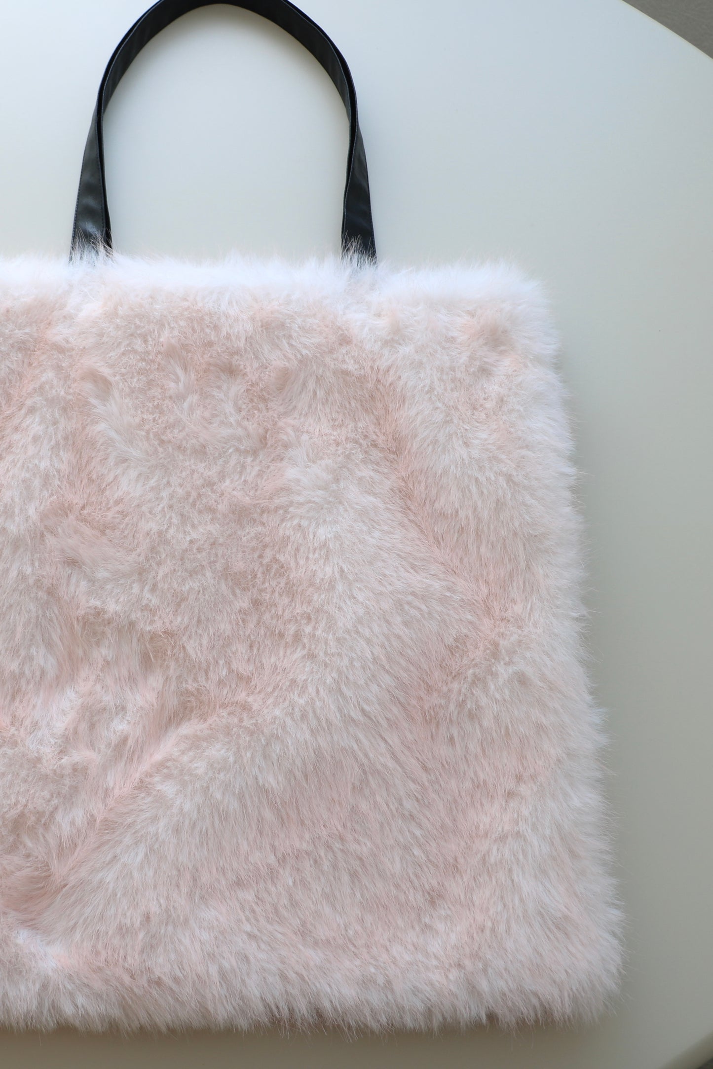 reversible kuma fur bag - pink