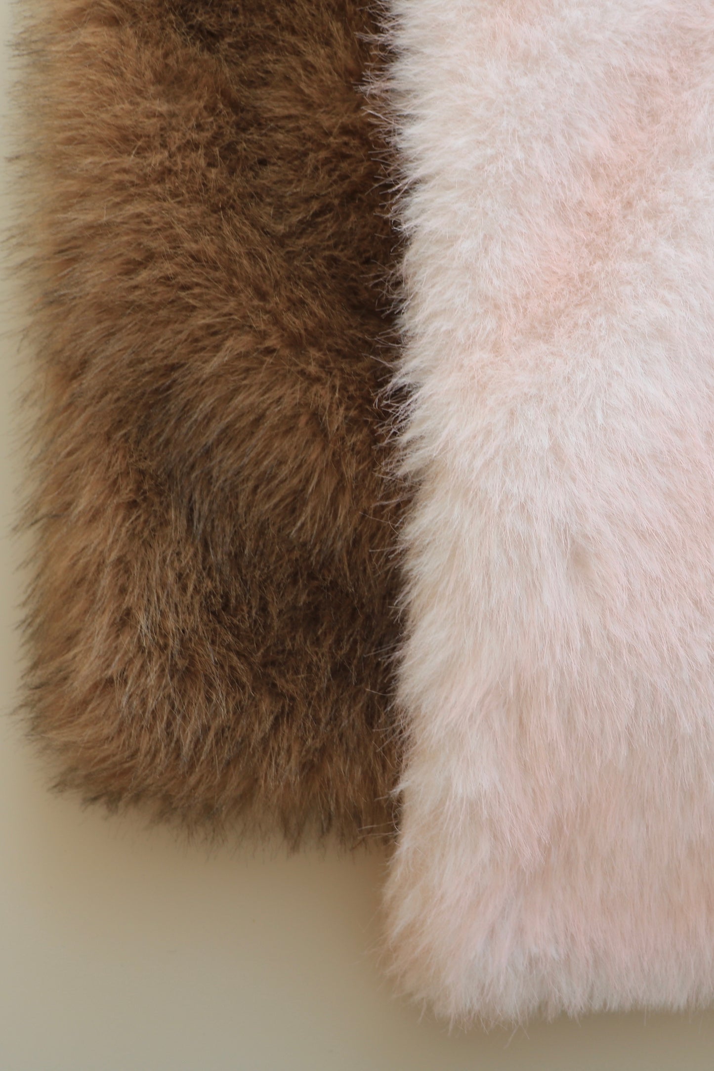 reversible kuma fur bag - brown