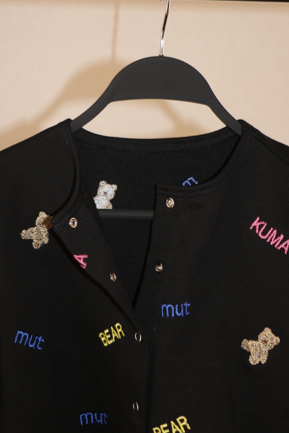 kuma embroiery cardigan
